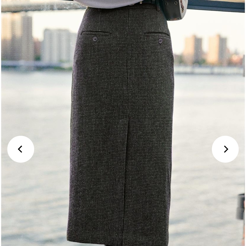 Petite Studio Charcoal Pencil Skirt